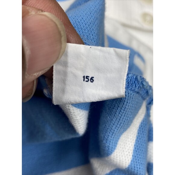 Polo By Ralph Lauren Mens Shirt Size XL Blue White Stripe Rugby Preppy College - Picture 10 of 11